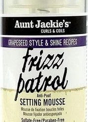 Beste Verkoop ???? Aunt Jackies Aunt Jackie's - Grapeseed - Frizz Patrol Mousse - 236 Ml ????