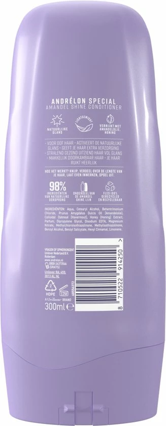 Uitgang ❤️ Andrélon Special Almond Shine Conditioner - 6 X 300 Ml - Voordeelverpakking ✔️ 9 Uitgang ❤️ Andrélon Special Almond Shine Conditioner - 6 X 300 Ml - Voordeelverpakking ✔️ - Afbeelding 7