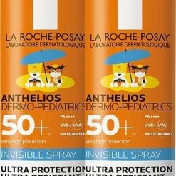 Uitgang ???? La Roche-Posay Anthelios Kids Onzichtbare Zonnebrand Spray SPF50+ - 2x 200 Ml ????