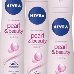 Beste deal ???? NIVEA Pearl & Beauty Deodorant Spray - 3 X 150 Ml - Voordeelverpakking ????