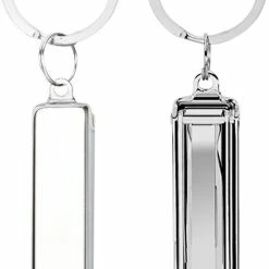 Flash-uitverkoop ❤️ INTER-ESQUE Nagelknipper Sleutelhanger - Met Nagelvijl - Zilver ????