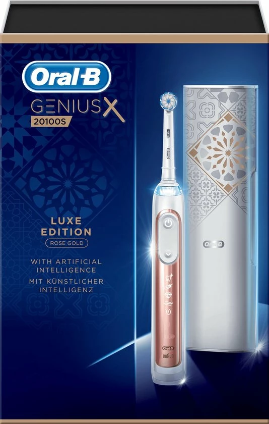 Gloednieuw ???? Oral B Oral-B Genius X 20100S - Luxe Edition Roségoud - Elektrische Tandenborstel ❤️ 7 Gloednieuw ???? Oral B Oral-B Genius X 20100S - Luxe Edition Roségoud - Elektrische Tandenborstel ❤️ - Afbeelding 5