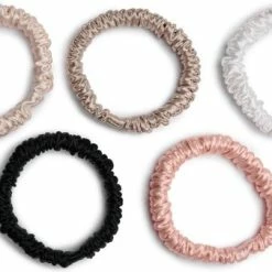 Alternative view of Groothandel ???? Kraagjeskopen.nl - Zijden Haarelastiek Zwart - 100% Moerbei Zijde Scrunchie ✔️