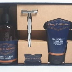 Alternative view of Nieuw ???? King C. Gillette Starter Set - Zeer Luxe Geschenk Set - Baardshampoo - Scheergel - Scheermesjes Met Luxe Houder - Sint Kerst Cadeau Tip ????