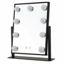 Coupon ???? LYVION Hollywood Spiegel Met LED Verlichting - Make-upspiegel - Zwart ????