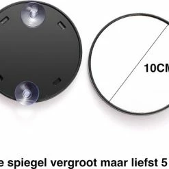 Goedkoop ⌛ CHPN Vergrootspiegel - Vergroot Spiegel - Spiegeltje - Vergroot 5x - Met Zuignappen - Make-up Spiegel - Vergrotende Spiegel ????