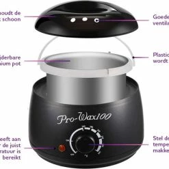 Alternative view of Aanbiedingen ???? QY Waxen Of Harsen Met De Wax Verwarmer - Zijdezachte Huid – Benen En Armen – Pro-Wax 100 – Zwart ????