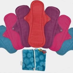 Goedkoop ???? Eco Femme Full Cycle Kit (wasbaar Maandverband Startset Voor Je Menstruatie) - Donker ????