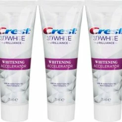 Aanbiedingen ???? Crest 3D White Brilliance Toothpaste - Tandpasta Voor Wittere Tanden En Intensieve Bleek- En Glazuurbehandeling - Tandpasta Whitening - 3 X 75 Ml ????