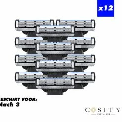 Beste Pirce ???? Cosity Blades Universele Scheermes - Geschikt Voor Gillette Mach 3 - 3 Blade - 12 Stuks ⌛