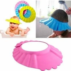 Beste deal ⌛ LOUZIR Roze Handig Douchekapje Voor Kleine Kinderen -Kind Haarwas Hulp Kap -Douche Shower Cap - Douchecap ????