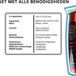 Alternative view of Beste Verkoop ???? Merkloos Tondeuse - 5 Opzetkammen - Oplaadstation - Tondeuse Mannen ????