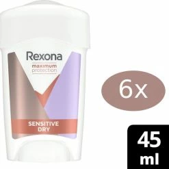 Beste Pirce ???? Rexona Maximum Protection Sensitive Dry - Deodorant - 6x 45 Ml - Voordeelverpakking ❤️