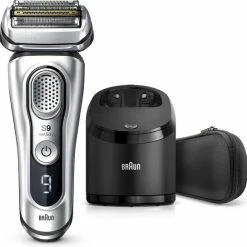 Beste deal ✔️ Braun Series 9 9370cc Nieuwste Generatie Elektrisch Scheerapparaat, Clean&Charge-station, Zilver ????