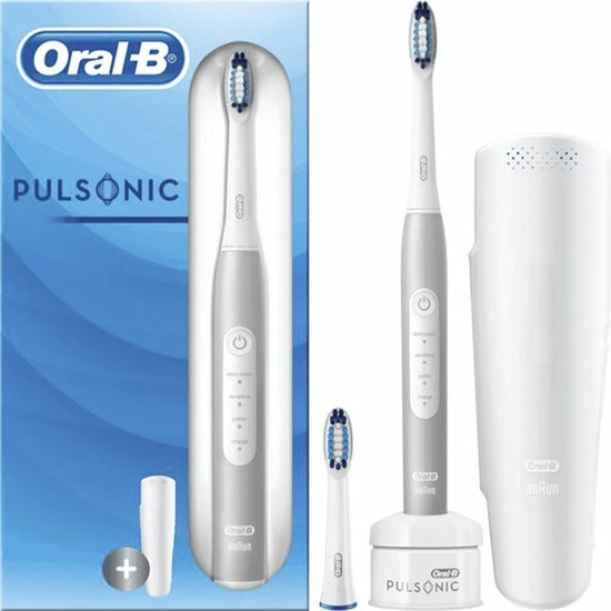 Goedkoopste ???? Oral B Oral-B Pulsonic Slim Luxe 4200 - Travel Edition Platinum - Elektrische Tandenborstel ???? 9 Goedkoopste ???? Oral B Oral-B Pulsonic Slim Luxe 4200 - Travel Edition Platinum - Elektrische Tandenborstel ???? - Afbeelding 7