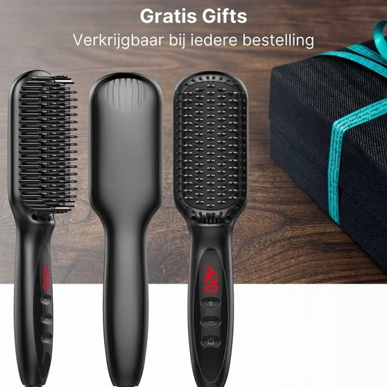 Beste Verkoop ✨ Merkloos Stijltang Kam - Voor Baard & Hoofdhaar - 3-in-1 - Black Edition ✨ 6 Beste Verkoop ✨ Merkloos Stijltang Kam - Voor Baard & Hoofdhaar - 3-in-1 - Black Edition ✨ - Afbeelding 4