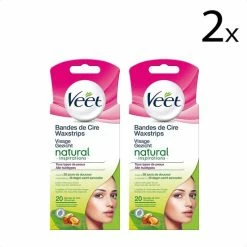 Begroting ???? Veet Ontharingsstrips - Gezicht - Argan - 20 Stuks X2 ????