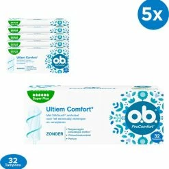 Coupon ???? O.b.® O.b. ProComfort Super Plus Tampons Voor De Zeer Zware Menstruatiedagen, Met Dynamic Fit-technologie En SilkTouch Oppervlak Voor Ultiem Comfort En Betrouwbare Bescherming, 5 X 32 Stuks ????
