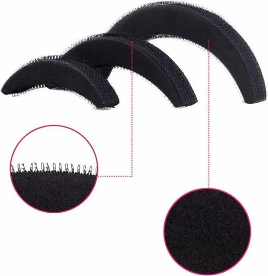 Aanbiedingen ???? Ardran & Tookar Toupeer Blokjes - Haar Touperen - Volume Opsteken - Bumpit Haar Croissant - Zwart - 3 Stuks ???? 7 Aanbiedingen ???? Ardran & Tookar Toupeer Blokjes - Haar Touperen - Volume Opsteken - Bumpit Haar Croissant - Zwart - 3 Stuks ???? - Afbeelding 5