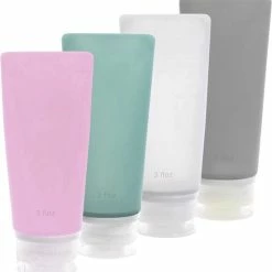 Aanbiedingen ✨ BOTC Reisflesjes - 80ml - Siliconen Reisflacons - 4 Stuks - Reisaccessoires ????
