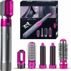 Beste deal ???? Merkloos Airwrap - Hairwrap - Krultang - 5 In 1 Multi Styler - Föhn V2 2022 Editie - Föhnborstels - Hetelucht Föhn - Airstyler - Föhnborstel - Hetelucht Borstel - Krulborstel ????