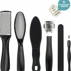 Uitgang ✨ BeautyFit Eelt Verwijderaar 6 Delig - Eelt Rasp - Eeltschaaf - Eeltschraper - Eelt Mesjes - Eelt Vijl - Eelt Verwijderaar Mesje - Eeltverwijderaar - Black Friday 2022 Deals - Schoencadeautjes - Sinterklaas Cadeautjes - Kerstcadeau - Kerst Cadeau - Vrouwen ????