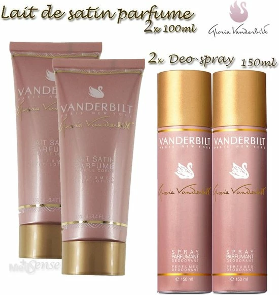 Beste deal ???? Vdbilt Gloria Vanderbilt Bodylotion 2x 100ml En Deospray 2x 150ml ???? 3 Beste deal ???? Vdbilt Gloria Vanderbilt Bodylotion 2x 100ml En Deospray 2x 150ml ????