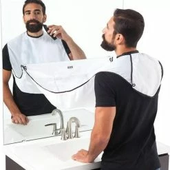 Aanbiedingen ???? Beard Cape Baard Schort - Baardcape Met Zuignappen - Haaropvanger - Handige Baardcape - Scheer Accesoires - Baard Accesoires - Scheerschort - Scheerdoek ????