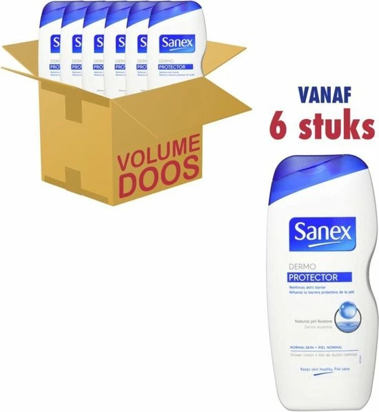 Aanbiedingen ???? Sanex - Douchegel - Dermo Protector - 6 X 500ml - Voordeelverpakking ???? 6 Aanbiedingen ???? Sanex - Douchegel - Dermo Protector - 6 X 500ml - Voordeelverpakking ???? - Afbeelding 4