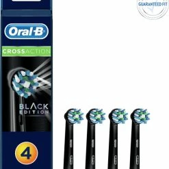 Aanbiedingen ???? Oral B Oral-B CrossAction Zwart Opzetborstels - 4 Stuks ????