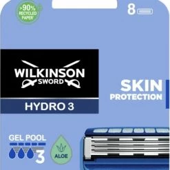 Goedkoopste ✨ Wilkinson Sword Hydro 3 Scheermesjes Skin Protection 8 Stuks ????