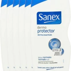 Aanbiedingen ???? Sanex - Douchegel - Dermo Protector - 6 X 500ml - Voordeelverpakking ????