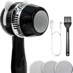 Kopen ???? Vulpes Goods Vulpes BeautyCare® Elektrische Eelt Verwijderaar Pro – Stofzuigfunctie – 3 Snelheden – Inclusief 3 Vijlschijven & Borstel - USB-Oplaadbaar ????