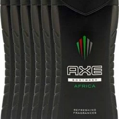Gloednieuw ???? Axe Africa For Men - 6 X 250 Ml - Douchegel - Voordeelverpakking ????