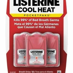 Nieuw ???? Listerine CoolHeat Pocket Paks - Strips Tegen Slechte Adem - Geen Mondwater Nodig - Total Care ????