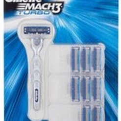 Alternative view of Begroting ???? Gillette Mach3 Turbo Scheerapparaat + 12 Navulmesjes ????